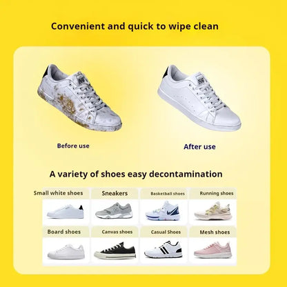 Sneaker & Shoe Cleaner Wipes  (80 pcs per pack)